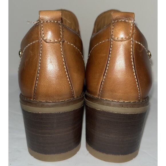 $200 PIKOLINOS LLANES Women’s Booties with Mid Heel Brandy Size EU 36 US 5.5 - Picture 4 of 9